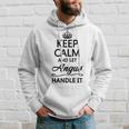 Keep Calm And Let Angus Handle It Name Hoodie Gifts for Him
