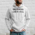 Lieber Voll Als Liebevoll Hoodie Geschenke für Ihn