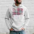 Lindsay Surname American Flag Scottish Clan Tartan Hoodie Gifts for Him