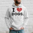 I Love Dogs Amante De Los Perros Retro I Heart Dogs Sudadera Regalos para él