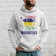 Mauritius Retro Vintage Watercolors Sport Mauritian Flag Hoodie Gifts for Him