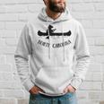 North Carolina Nc Bear Canoe Hoodie Gifts for Him