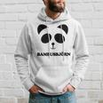 Panda-Gesicht Hoodie Bambusbjörn, Witzig & Unisex Weiß Geschenke für Ihn