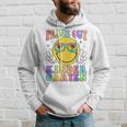 Peace Out Kindergarten Hippie Smile Face Last Day Of School Hoodie Gifts for Him