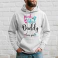 Pink Or Blue Daddy Loves You Gender Reveal Baby Announcement Hoodie Gifts for Him