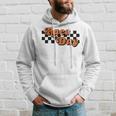 Race Day Checkered Flag Racing Driver Cheer Mama Hoodie Gifts for Him