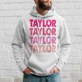 Retro Taylor Personalized Name I Love Taylor Hoodie Gifts for Him