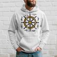 Ships Wheel & Rope Knots Sailors Nautical Yachting Hoodie Gifts for Him