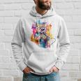 Singing Cat Kitty Cat Singing Into A Microphone Hoodie Gifts for Him