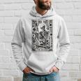 Skeleton Reading Book The Reader Tarot Card Book Hoodie Gifts for Him