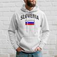 Slovenia Flag Slovenia Proud Slovenia Gray Hoodie Geschenke für Ihn