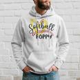 Softball Poppy Heart Ball Poppy Pride Hoodie Gifts for Him