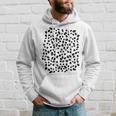Spotted White With Black Polka Dots Dalmatian Hoodie Gifts for Him