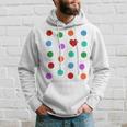 Spotty Dots Spots & Heart Yellow Men Women Children Spot Hoodie Gifts for Him