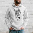 Tai Chi White Crane Qi Gong Illustration Hoodie Gifts for Him