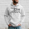 Team Jesus Cross Religion Jesus Believe Hoodie Geschenke für Ihn