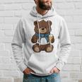 Teddy Bear Has A Beer In His Paws Men's Day Father's Day Hoodie Gifts for Him