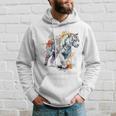 Tigre Colorido Arte Zoo Animal Tigre Sudadera Regalos para él