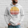 Vintage Never Forget Pluto Retro Astronomy Space Hoodie Geschenke für Ihn