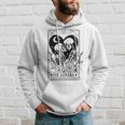 Vintage The Lovers Tarot Card Skeleton Skull Loves Tarot Hoodie Gifts for Him