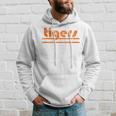 Vintage Tigers Retro Three Stripes Weathered Hoodie Gifts for Him