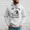 They See Me Rolling They Hatin' Vintage Armbar Jiu-Jitsu Bjj Hoodie Gifts for Him