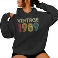 31Th Birthday Vintage 1989 Retro Mom Dad Women Hoodie