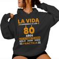 80 Cumpleaños Hombres Es 80 Años Nacidos En 1944 Sudadera con capucha para mujer