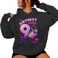 9Th Birthday Girl 9 Years Painting Art Number 9 Women Hoodie