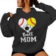 Ball Mom Baseball Softball Soccer Mom Women Hoodie