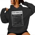 Band Director Nutrition Facts Sarcastic Graphic Women Hoodie