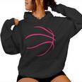 Basketball Silhouette Basketball Lover Women Girls Graphic Women Hoodie