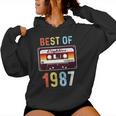 Best Of 1987 Retro Vintage Cassette Tape Women Women Hoodie