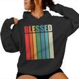 Blessed Christian Faith Inspiration Quote – Vintage Color Women Hoodie