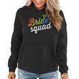 Bride Squad Lgbt Rainbow Flag Lesbian Bachelorette Party Women Hoodie