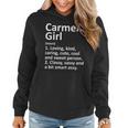 Carmel Girl In Indiana City Home Roots Women Hoodie