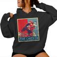 The Chicken Poster Vintage Country Farm Animal Farmer Women Hoodie