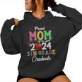 Class 2024 Graduation Proud Mom Of A 2024 5Th Grade Graduate Women Hoodie