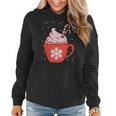 Coffee Candy Cane Christmas Pajama X-Mas Snowflakes Women Hoodie