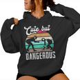 Cute But Dangerous Girls Wrestling N Girls Women Hoodie