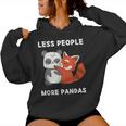 Cute Kawaii Red Panda Less People More Pandas Women Hoodie