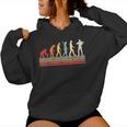 Divertidoiolín Evolution Of Manintage Retro Sudadera con capucha para mujer