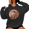 Dragonfly And Mushrooms Cottage Core Women Hoodie