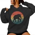 Elephant Retro Vintage Animal Lover Women Hoodie