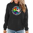 Free Dad Hugs Groovy Hippie Face Lgbt Rainbow TransgenderWomen Hoodie