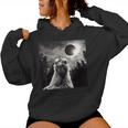 Chicken Selfie With Total Solar Eclipse 2024 Women Hoodie