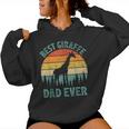 Giraffe Vintage Best Giraffe Dad Ever Father's Day Women Hoodie