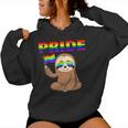 Gay Pride Sloth Rainbow Flag Ally Lgbt Transgender Women Hoodie