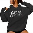Grace Wins Christian For Of Faith Who Love Jesus Women Hoodie