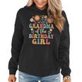 Grandma Of The Birthday Girl Groovy Themed Family Matching Women Hoodie